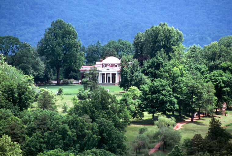 La casa de Thomas Jefferson en Monticello