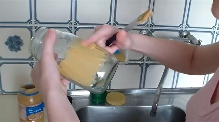 Peanut Butter As Sticker Residue Remover