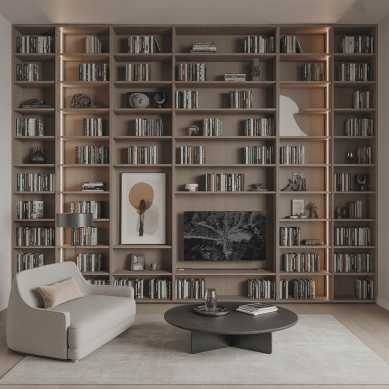 Built-In Bookcases: The Cozy Library Look