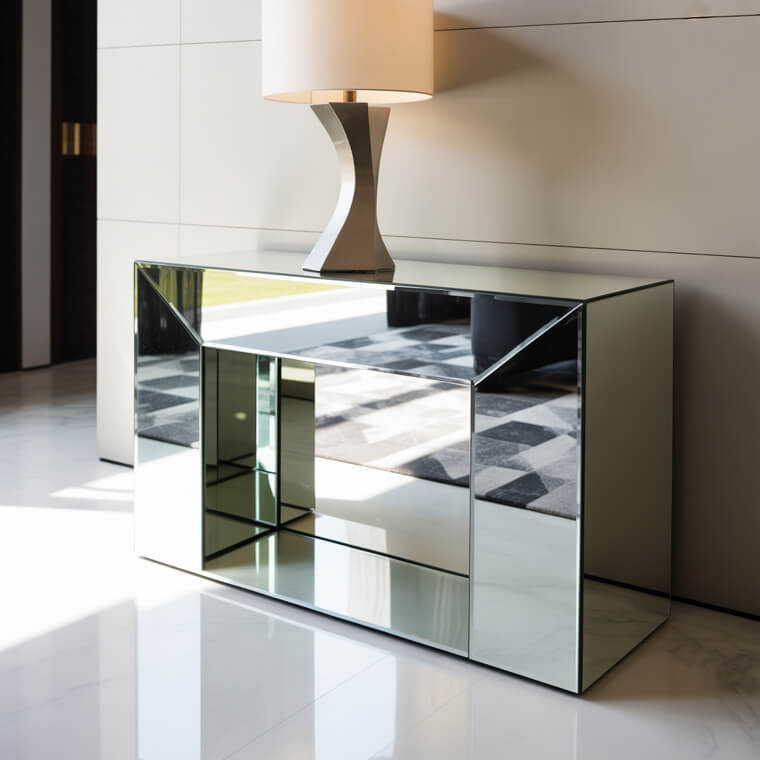 Mirrored Furniture: Reflecting the Glamour