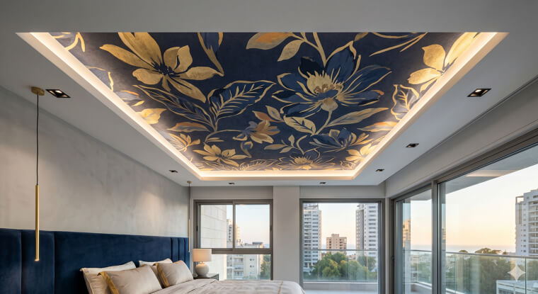 Wallpapered Ceilings: Looking Up to Color