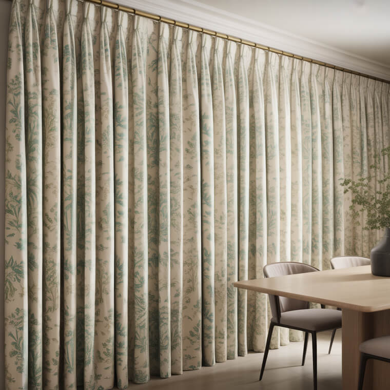 Floral Chintz Curtains: A Frame of Softness