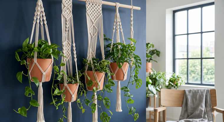 Macramé Plant Hangers: The Return of the Knotted Canopy