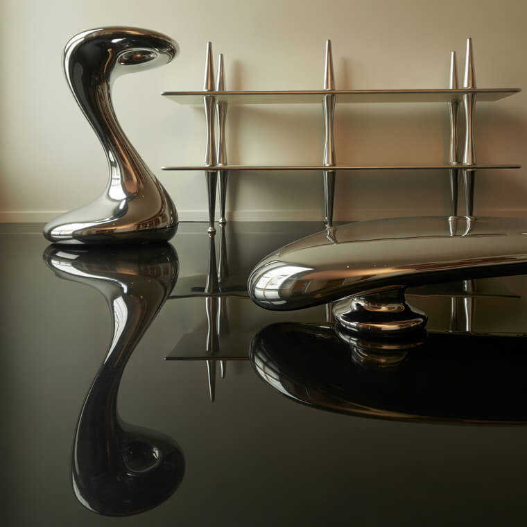 Chrome Accents: The Sleek Shine of the 80s