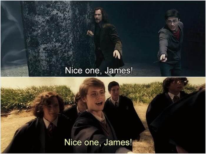 Sirius Screams "Nice One, James" To Harry In Order Of The Phoenix