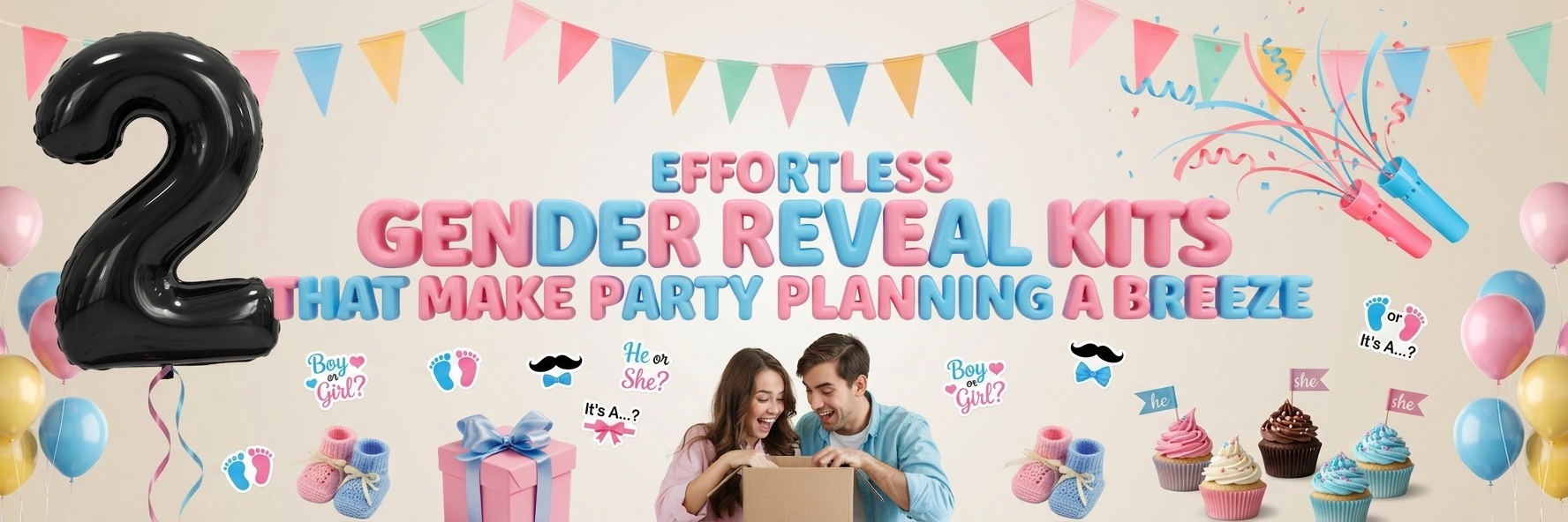 The Complete Gender Reveal Kit That Makes Planning Easy in 30 Minutes