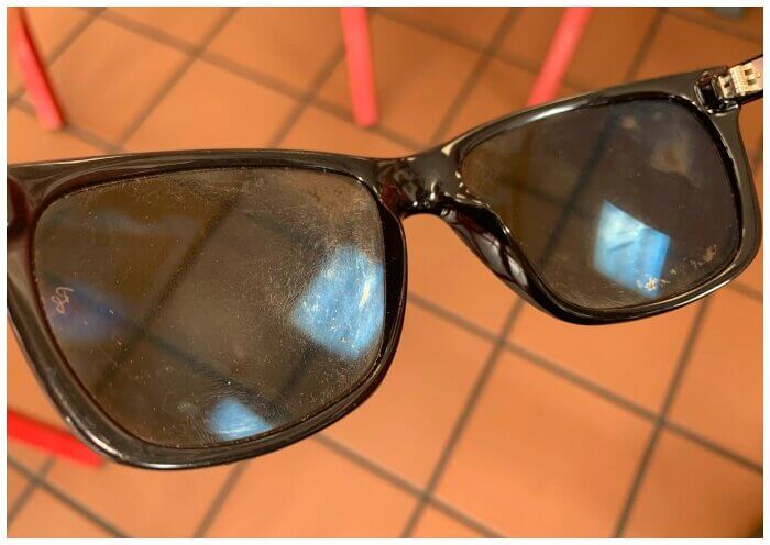 Scratched Sunglasses