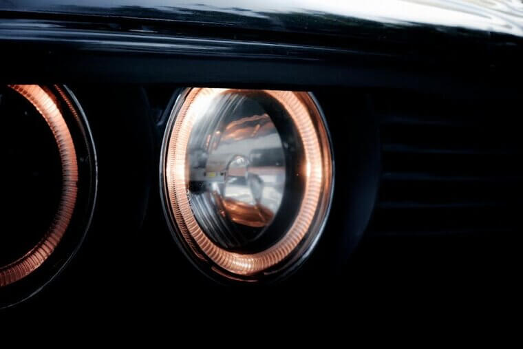 Halogen Headlights Brighten Dark Roads