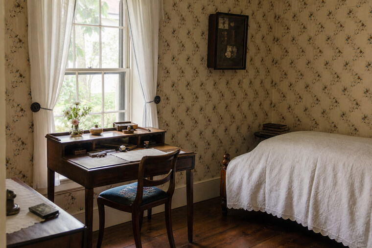 Emily Dickinson's Bedroom Where Poetry Was Hidden