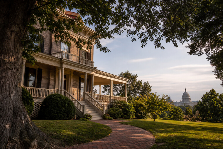 Frederick Douglass's Cedar Hill Overlooks the Capitol