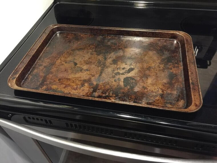 Keeping Used Trays Inside the Oven