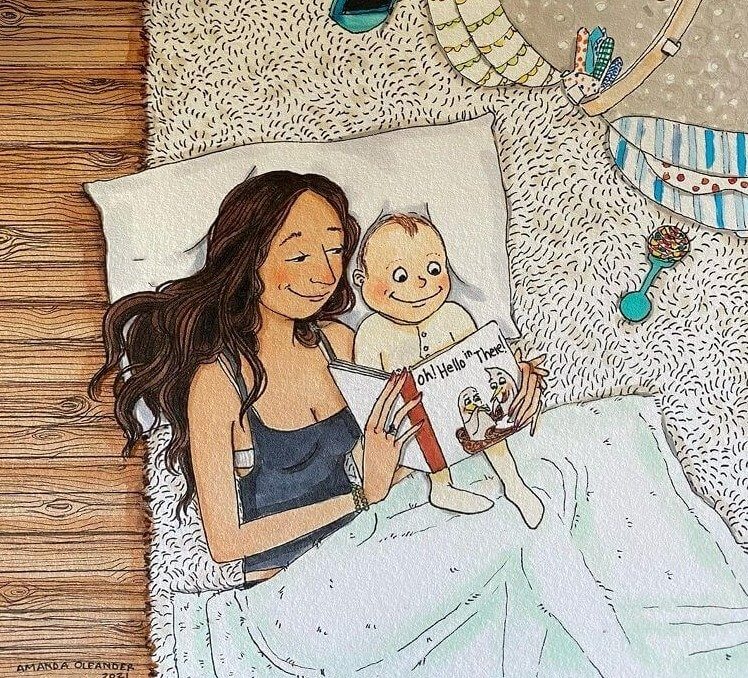 Babys Lieblingsbuch eine Million Mal lesen