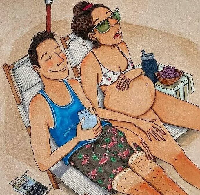 Letzter Urlaub vor der Niederkunft