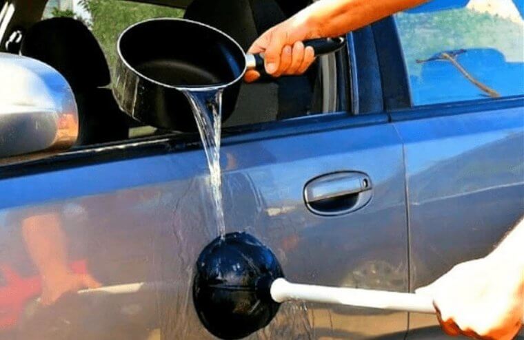 Remove Dents With a Plunger