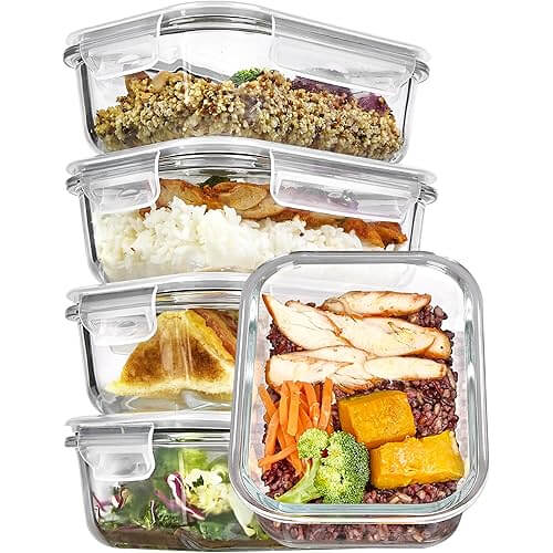 Premium Glass Storage Containers that Keep Your Meals Fresh and Ready. Now 17% Off!