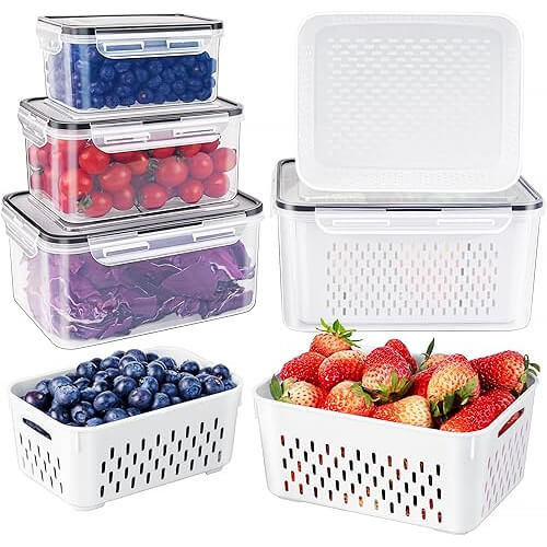 Smart Fruit Storage Containers that Keep Produce Fresh for Weeks. Now 23% Off!