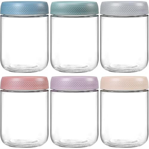 Versatile Glass Overnight Oats Jars that Organize Your Meal Prep Perfectly. Now 24% Off!