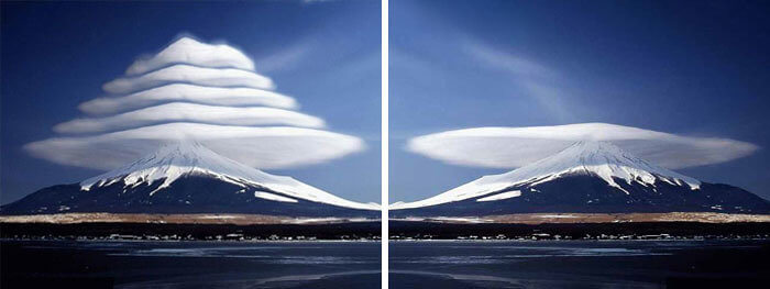 ​These Symmetrical Lenticular Clouds