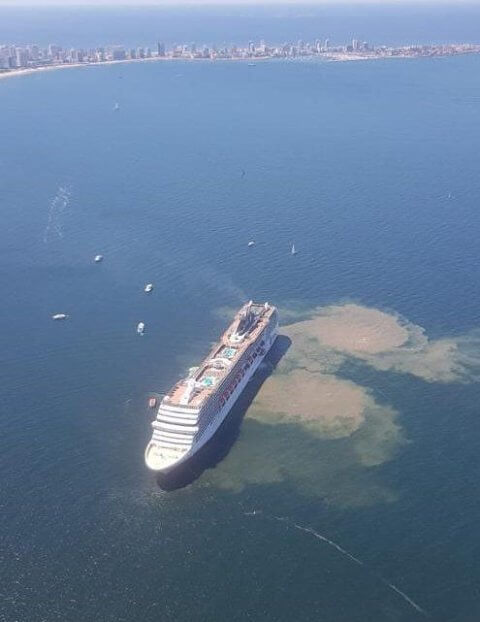 This Fake Image Of A Cruise Ship Dumping Waste