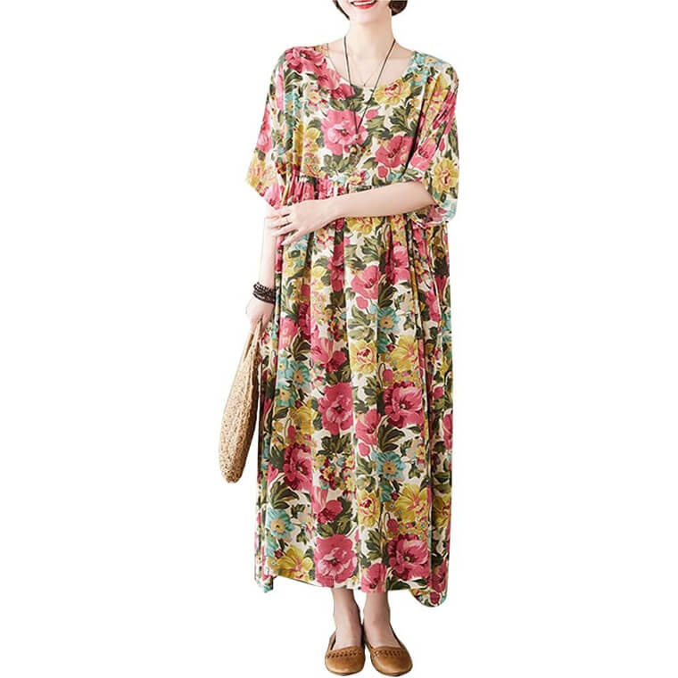 Boho Beach Dress - Perfect Summer Style with Pockets 