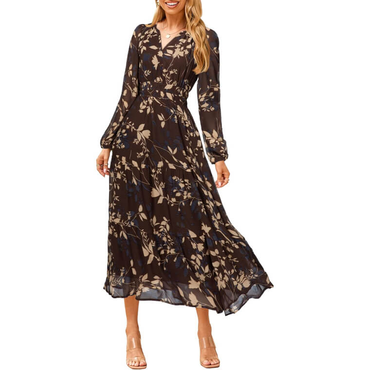 Simplee Floral Maxi Dress - Perfect for Weddings and Events 