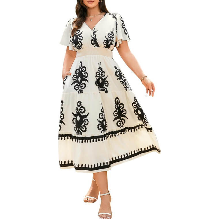 RWJ Plus Size Dress - Chic Summer Style with Pockets! 