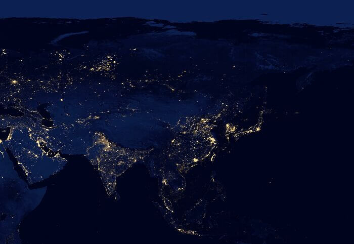 Asia At Night