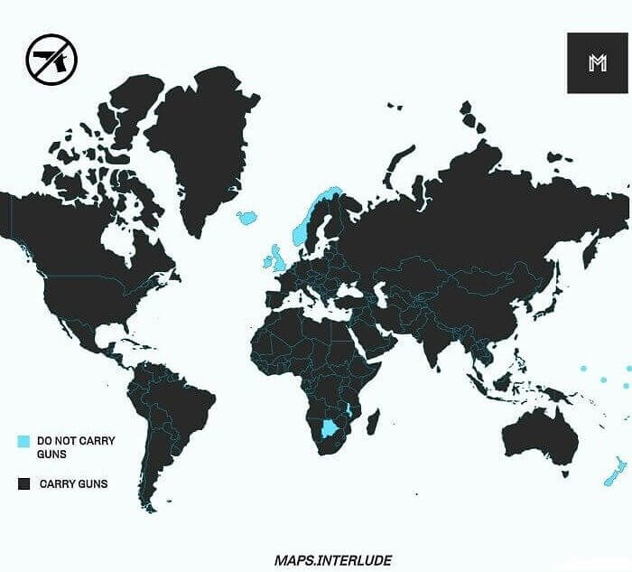 All Of The Countries Where Police Don't Carry Guns