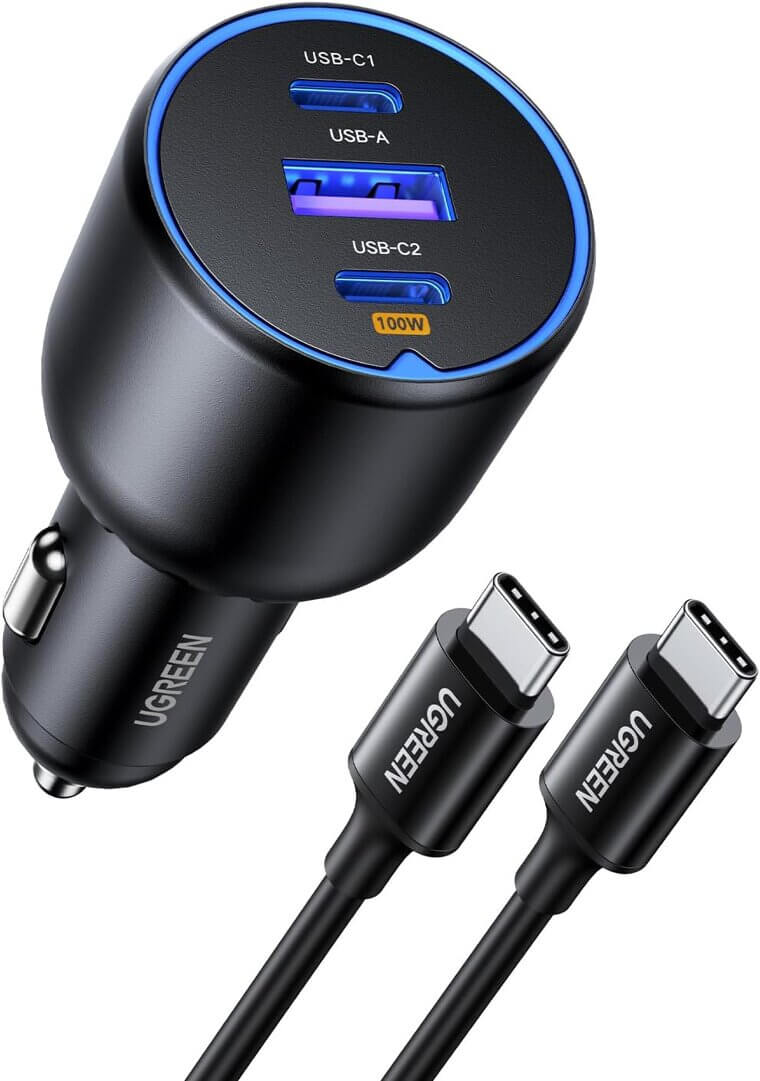 UGREEN 130W Car Charger - Power Up On the Go - Don’t Miss the 14% Discount!