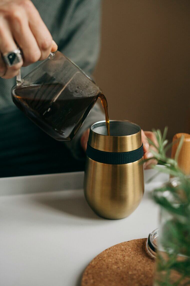 Using a Reusable Coffee Cup