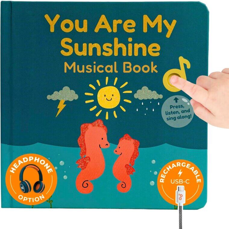 Cali's Sunshine Music Book - Interactive Fun for Toddlers! 