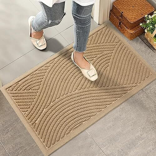 Absorbent Welcome Entry Mat that Traps Dirt Before It Enters. Now 21% Off!