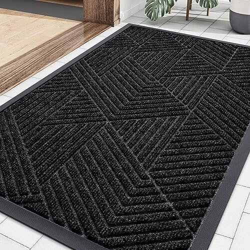 Sturdy Natural Rubber Door Mat that Captures Moisture and Debris. Now 37% Off!