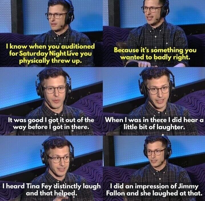 Andy Samberg's Nervous SNL Audition Antics