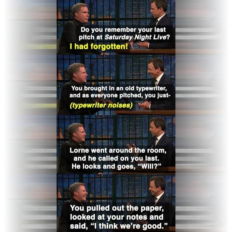 Will Ferrell's Typewriter Farewell