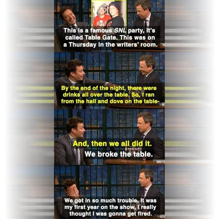 Seth Myers & Jimmy Fallon's Party Mishap