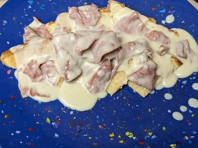Creamed Chipped Beef on Toast