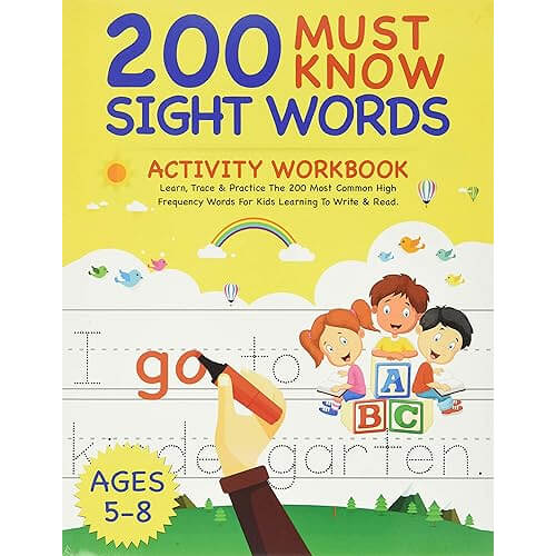Educational Sight Words Workbook that Builds Reading Confidence. 