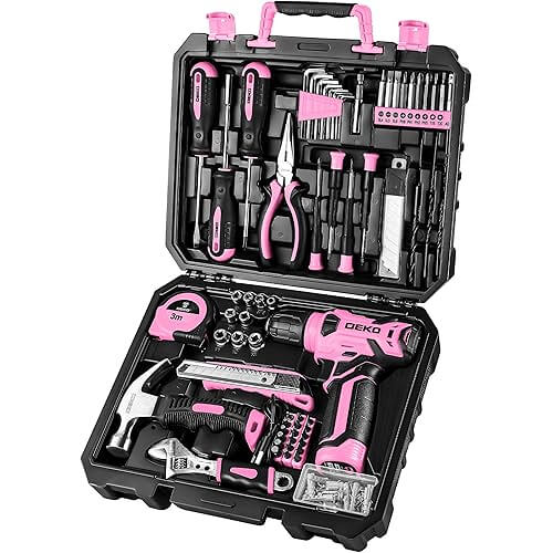 Stylish Pink Cordless Drill Set that Empowers Your DIY Projects. Now 17% Off!
