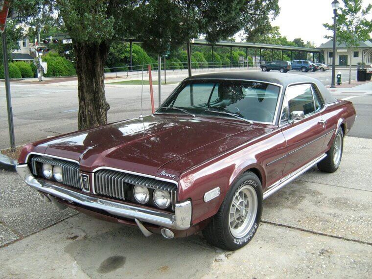 Mercury Cougar Cruising the Open Road