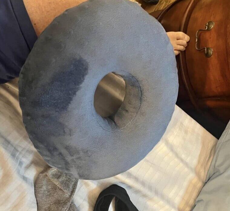 Hemorrhage Pillow (yes, It's Used and Stained)