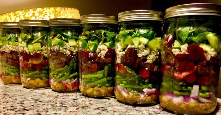 High-Protein Mason Jar Salad