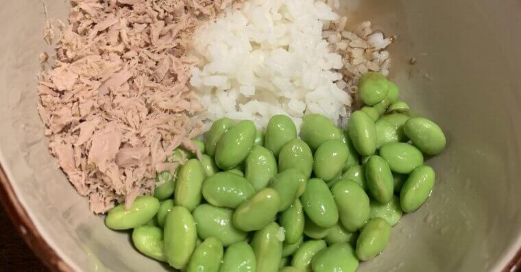 Edamame and Tuna Mix