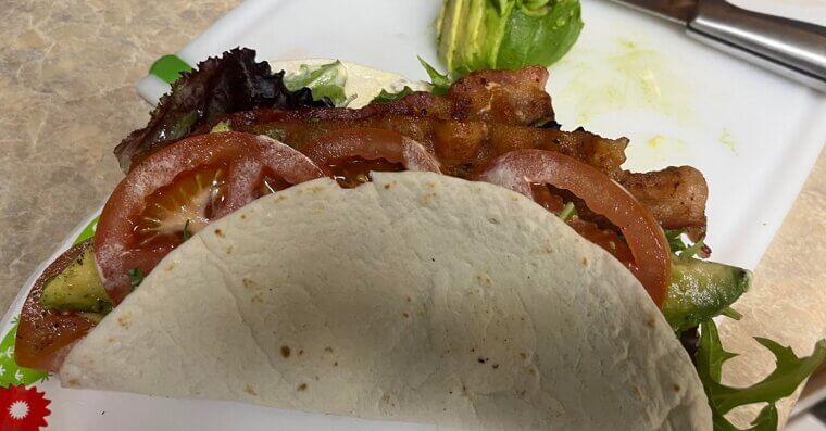 Chicken Avocado BLT Wrap