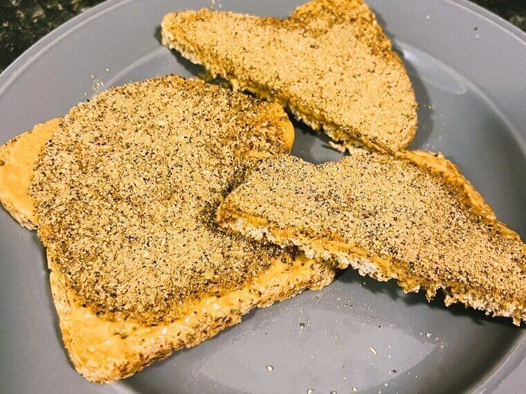 Peanut Butter and Chia Toast
