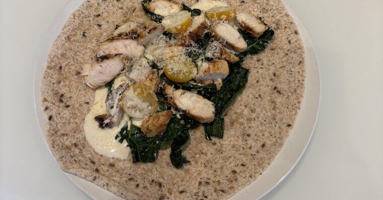 Greek Yogurt Chicken Salad Wrap