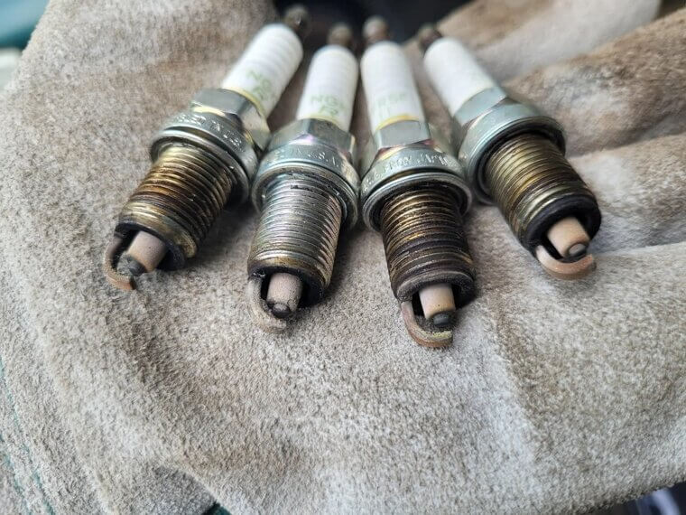 ​Aged Spark Plugs