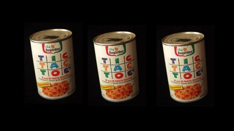 Chef Boyardee Tic-Tac-Toes