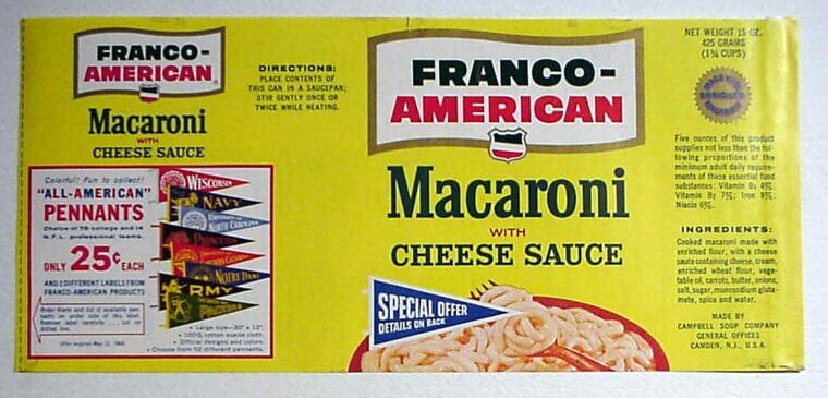 Franco-America Macaroni With Cheese Sauce