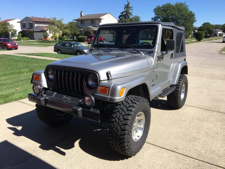2001 - $14,995 for a Jeep Wrangler